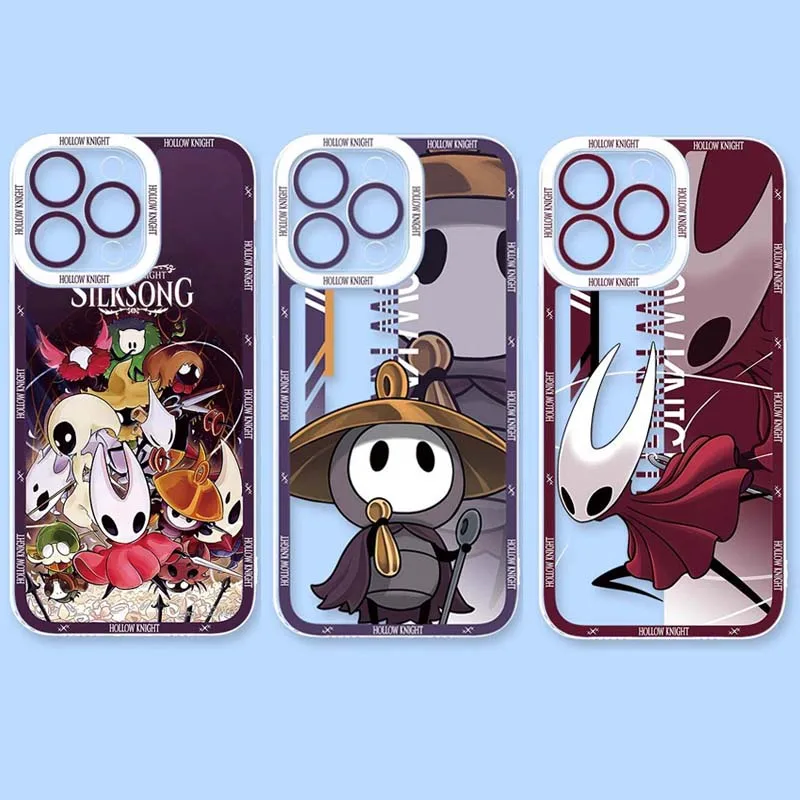H-Hollow K-Knight جراب هاتف ل Xiaomi Redmi 15C A5 14C 13 12 13C 10C 12C 9A 10 9T 9C A1 Plus A2 A3 POCO F3 لينة واضح غطاء
