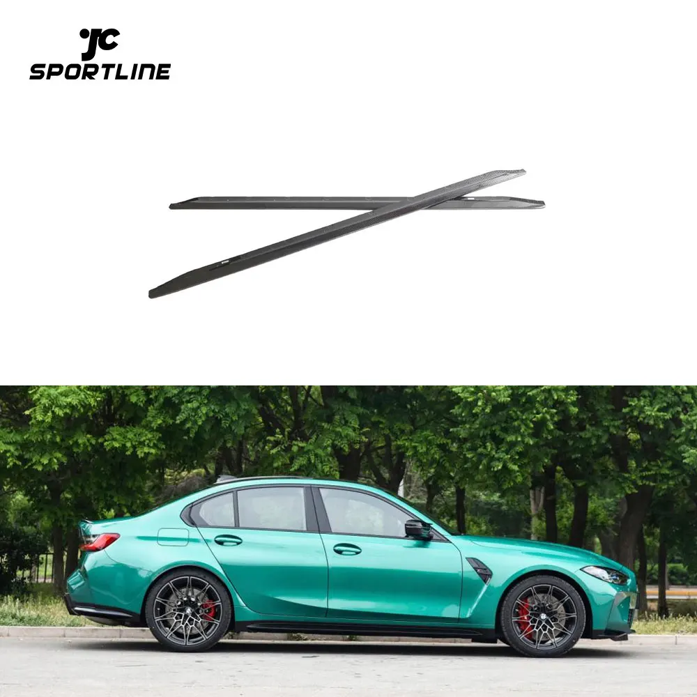 

Накладки на пороги из карбона для BMW G80 M3 2021-2023, серия 3 M3