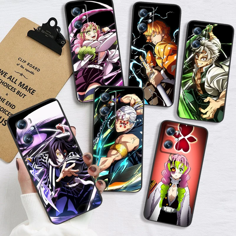 G-Ghosts Blade Cartoon Cool For OPPO Find X6 X5 X3 A54S A5 A94 A16 A53S A57 A74 A72 A98 A78 A96 A9 5G Black TPU Phone Case