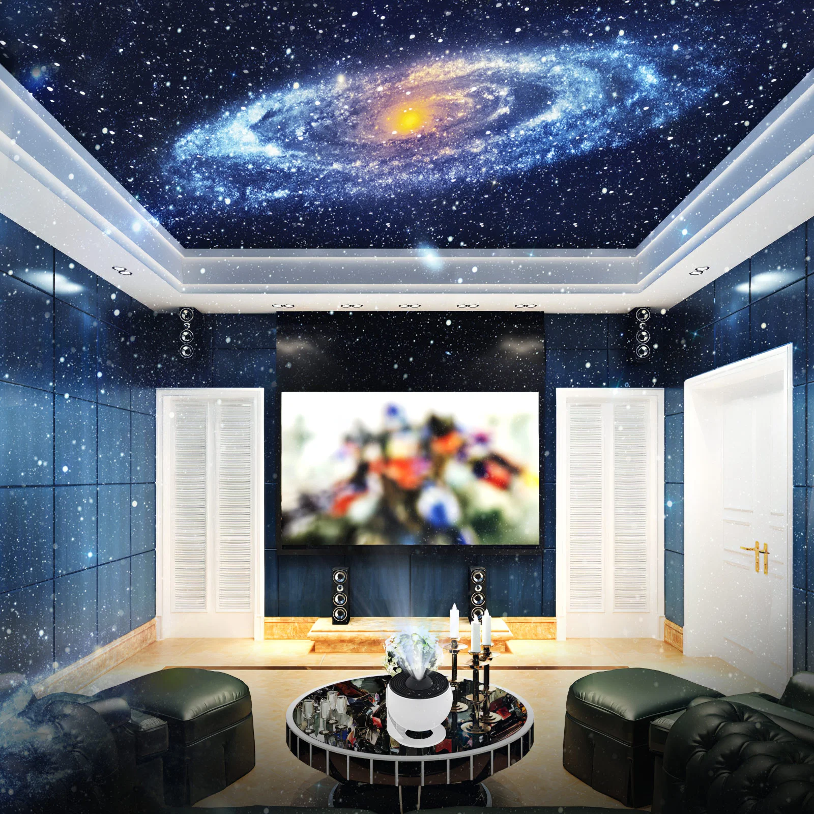 Lamp Star Projector Night Light Lights for Bedroom with Remote Astronaut Nebula Galaxy