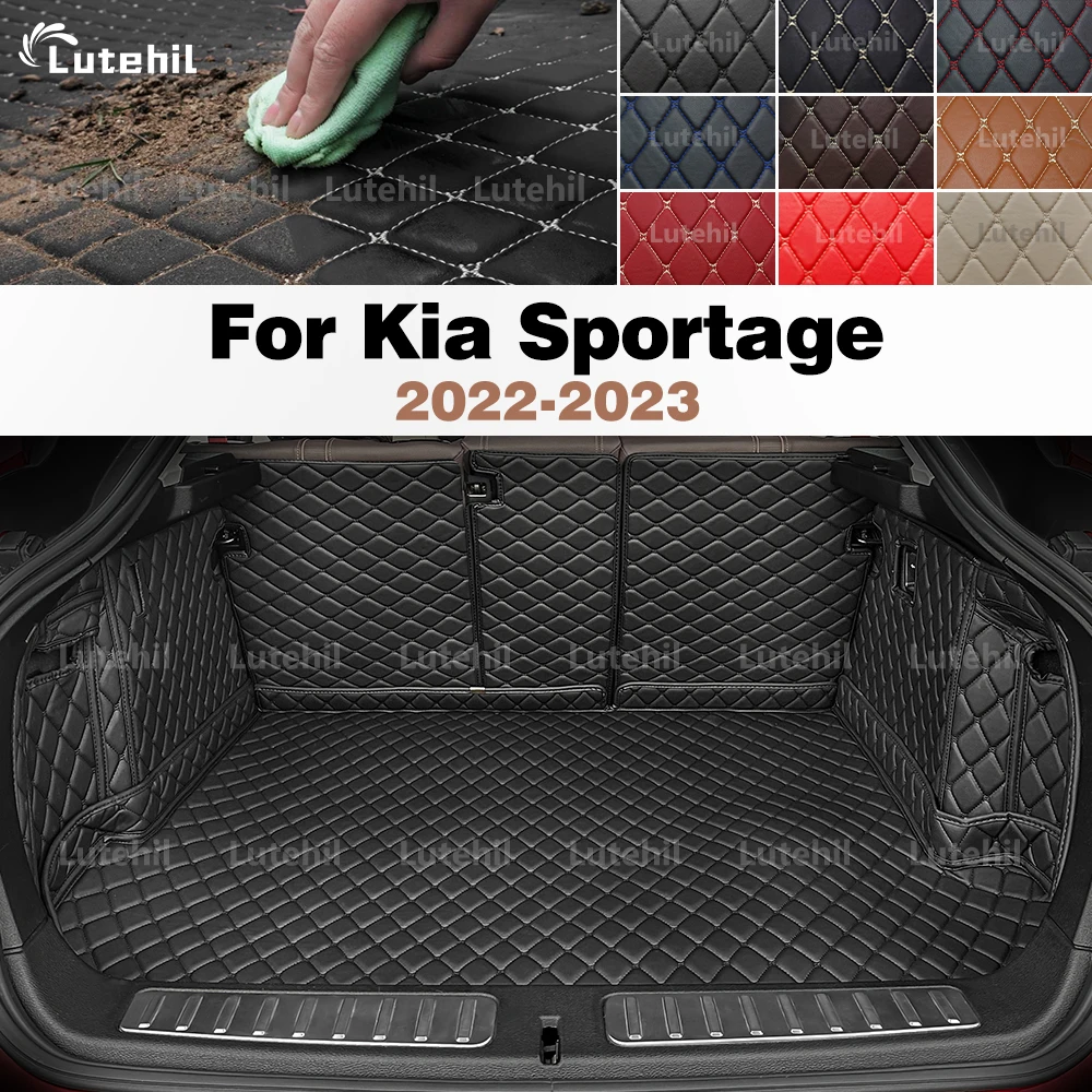 

LUTEHIL For Kia Sportage 2022 2023 Auto Full Coverage Trunk Mat Car Protective Pad Cargo Liner Interior Accessories