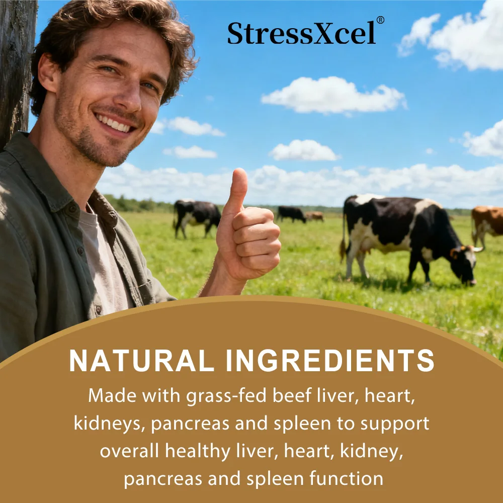 كبسولات كبد لحم البقر المجففة ذات التغذية العشبية لدعم القلب والدماغ والدم والصحة والجهاز المناعي، مناسبة لكل من الرجال والنساء #6