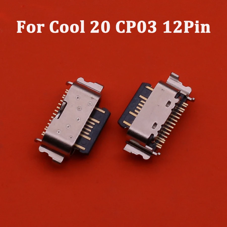 

1-100PCS NEW Type-C USB C Charging Port Socket Connector USB Jack For Cool 20 CP03 12Pin