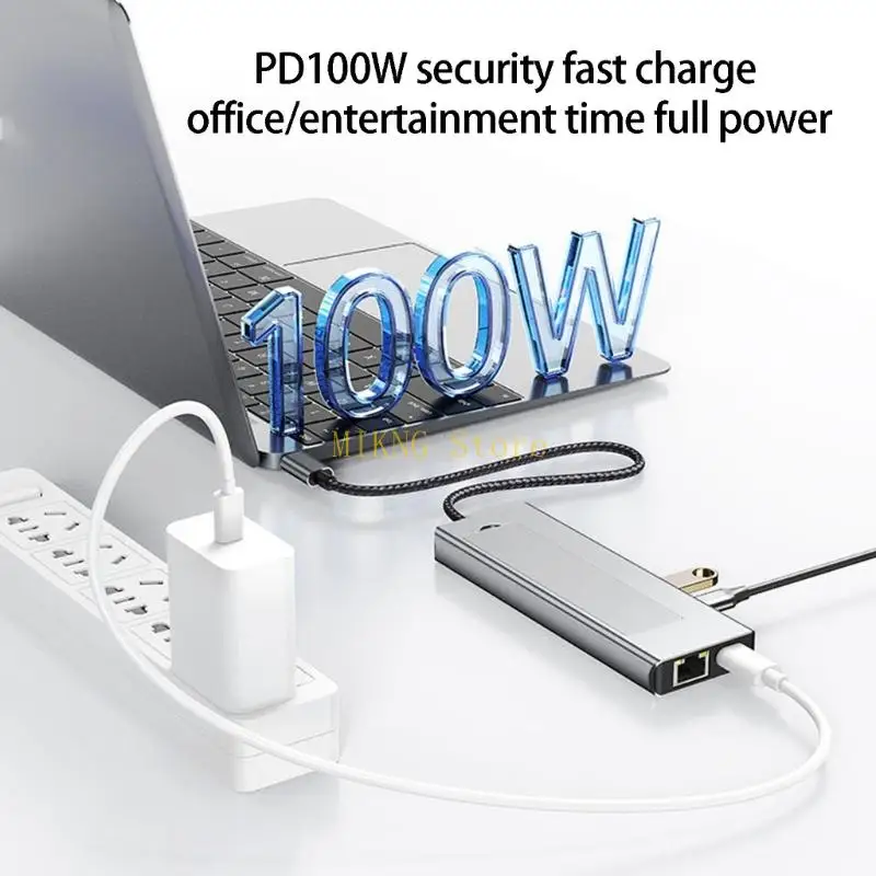 Portable Expansion Dock Supports 4K Video Output And 100W Power Delivery Charging Best Sale