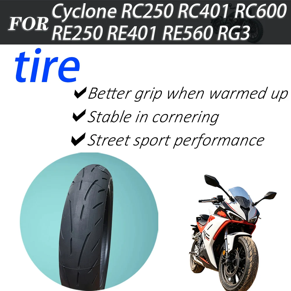 Motorcycle Semi-slick Tire Front Rear Tyre For Cyclone RC250 RC401 RC600 RE250 RE401 RE560 RG3