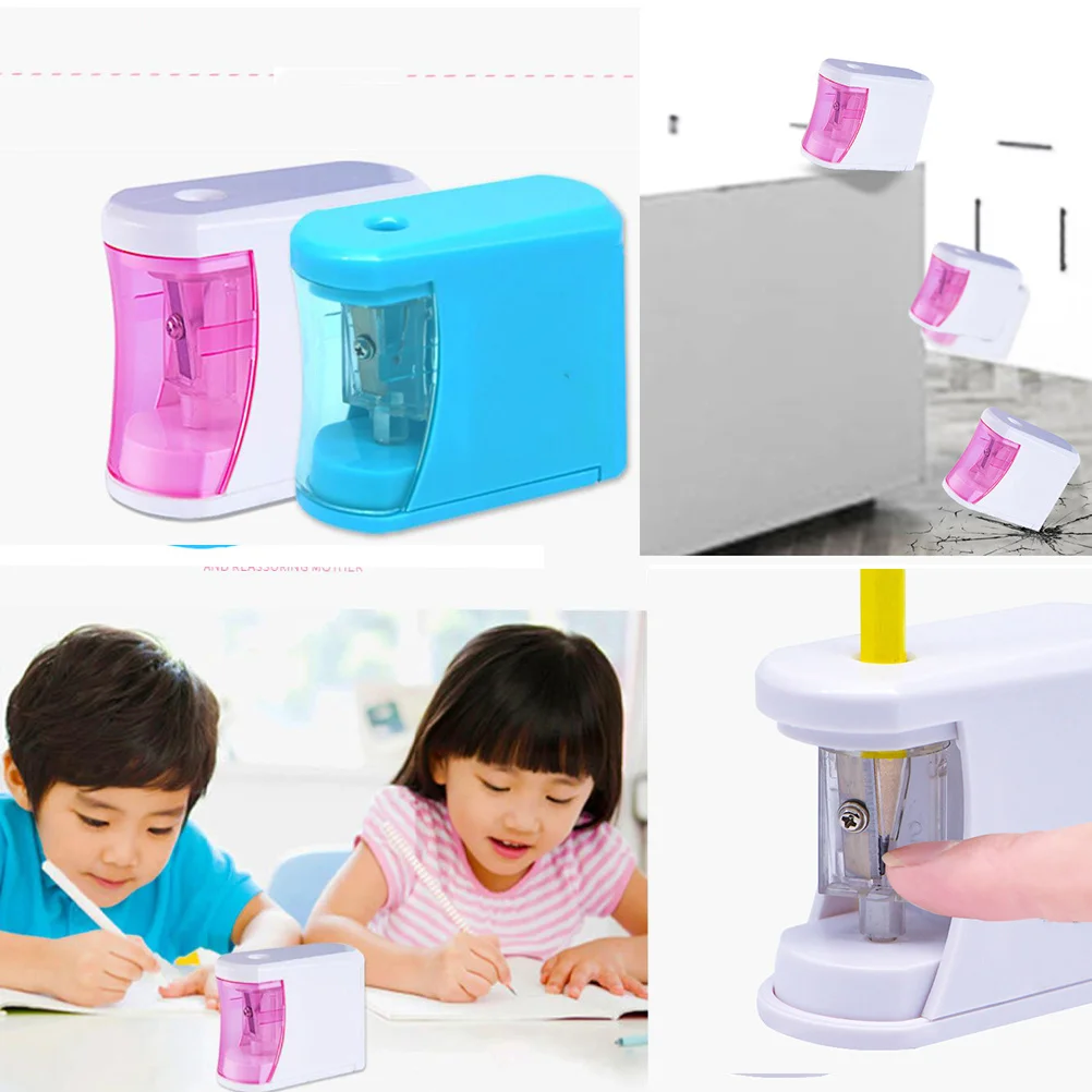 Fast Electric Pencil Sharpener for Students and Artists 5 Second Auto Sharpening with Removable Shavings Box Safe Operation No