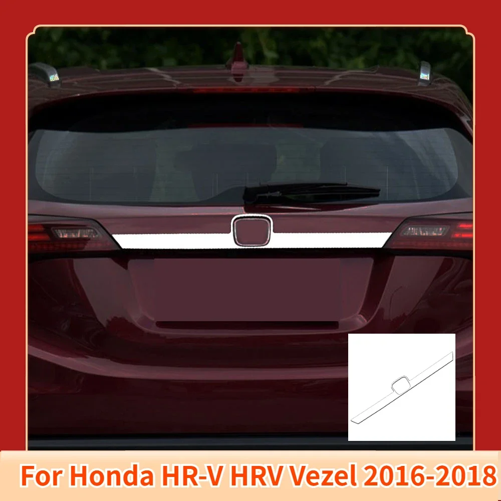 

Задняя Крышка багажника, задняя дверь, украшение для Honda HR-V HRV Vezel 2016 2017 2018, декоративная рамка для карго