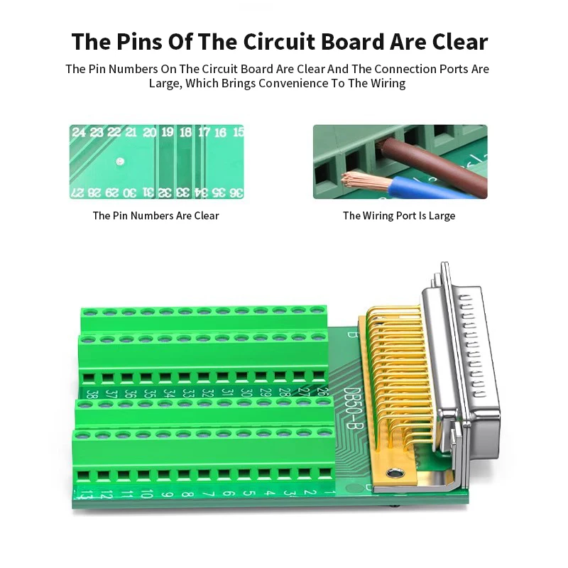 HDB50 Connector Solder-free Male Female Terminal 50-pin Adapter Board Servo Connector 50-core Double-shielded Extension Cable view 3