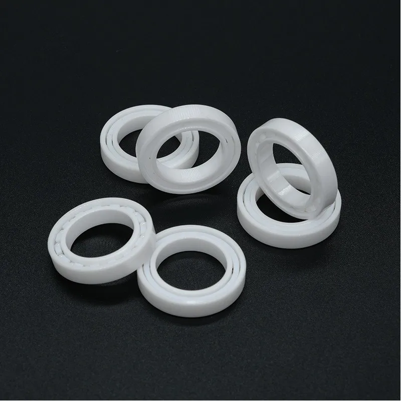 1pcs 608 609 6000 6001 6800 6801 6802 6900 6901 6902 MR117 126 128 74 85 84 63 148 ZrO2 Zirconia Cuscinetto di Ceramica Completo