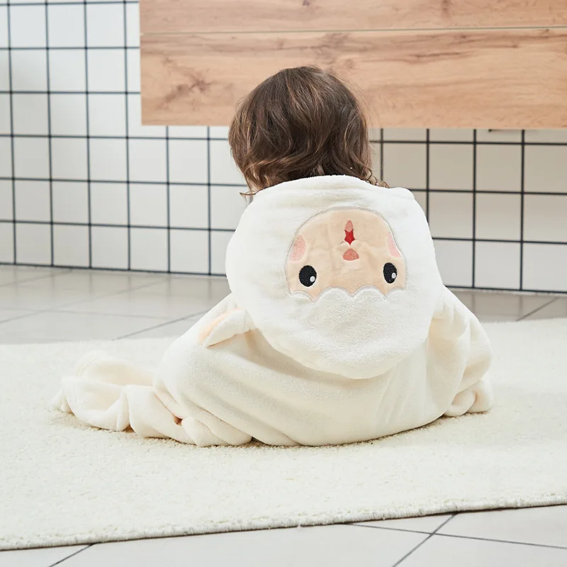 New Fashion Baby Hooded Towels Soft Bath Towel Blanket Warm Sleeping Swaddle Wrap Infant Cartoon Bebe Boy Girls Cloak Cape70*140