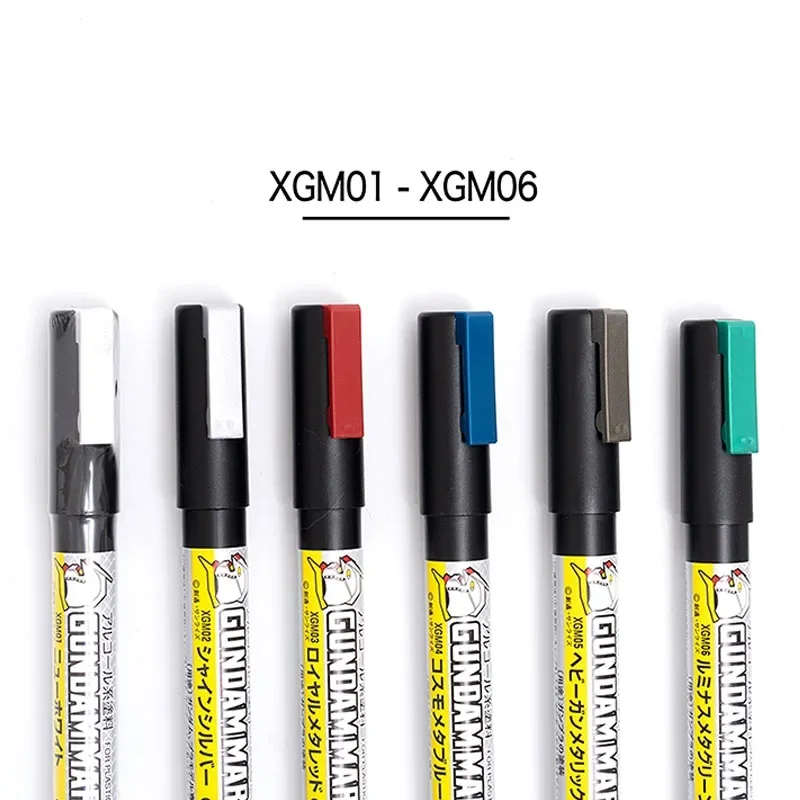 MR.HOBBY XGM01-XGM08 Marker EX Electroplated Gold Mark Pen Super Color GSI Model Coloring Pen for Plastic Model Kits