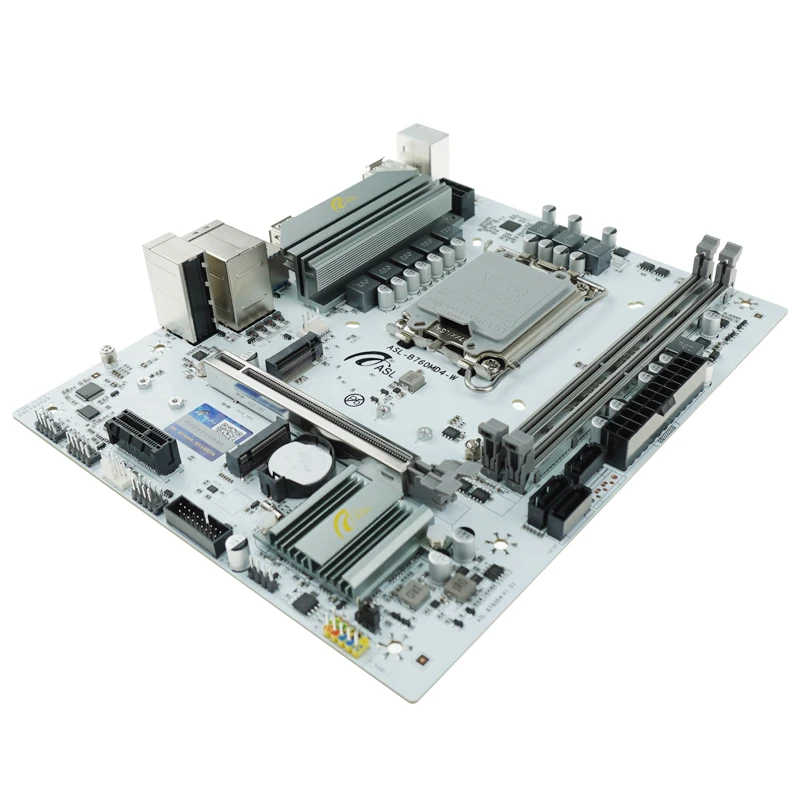 ASL B760M D4 M-ATX LGA 1700 Płyta główna Obsługa procesora Intel Core 12. 13. 14. generacji Gniazdo DDR4 M.2 PCI-E 4.0 USB 3.2 GbE LAN