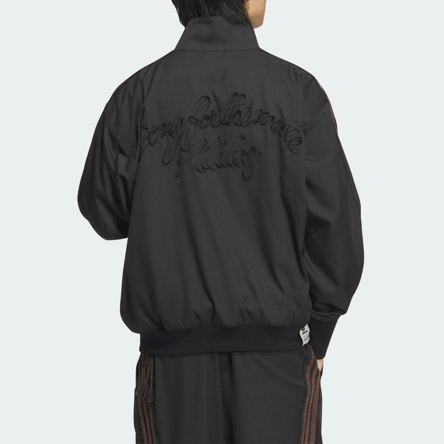 Adidas Authentic Three Leaves Men's Women's Sports Loose Stand Collar Casual Jacket JI9645