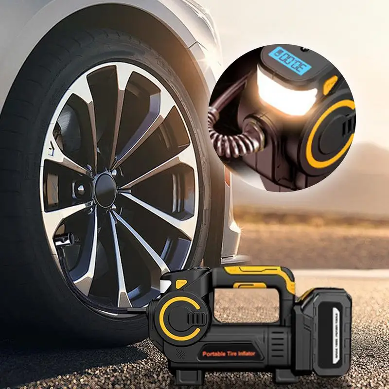 Electric Air Compressor High Precision Car Tyre Inflator Portable Air Pump For Car Motorcycle Bike Ball