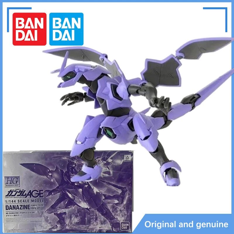 В наличии Bandai Genuine Gundam Model Kit Аниме Фигурка HG 1/144 Danazine Фиолетовая Коллекция Аниме Фигурки Игрушки для Детей