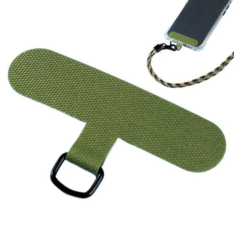 Универсальный ремешок для мобильного телефона с защитой от потери, сменная прокладка для карт, съемный подвесной ремешок для телефона, нейлоновая нашивка, накладка на трос