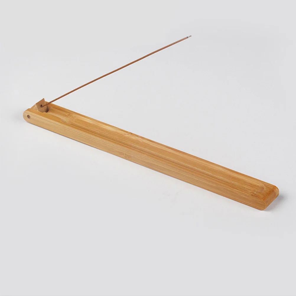

Adjustable Angle Bamboo Incense Holder with Ash Catcher for Home Decor Meditation Yoga Aromatherapy Stick Burning