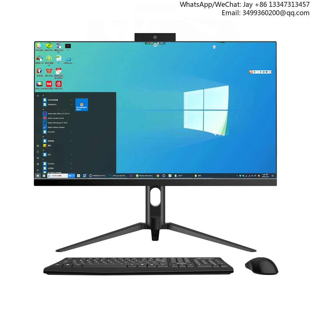 

Factory Oem Core I9 Ddr3 4gb 21.5 24 Inch Aio Desktop Computer All In One Industrial Panel Pc Computer For Sale