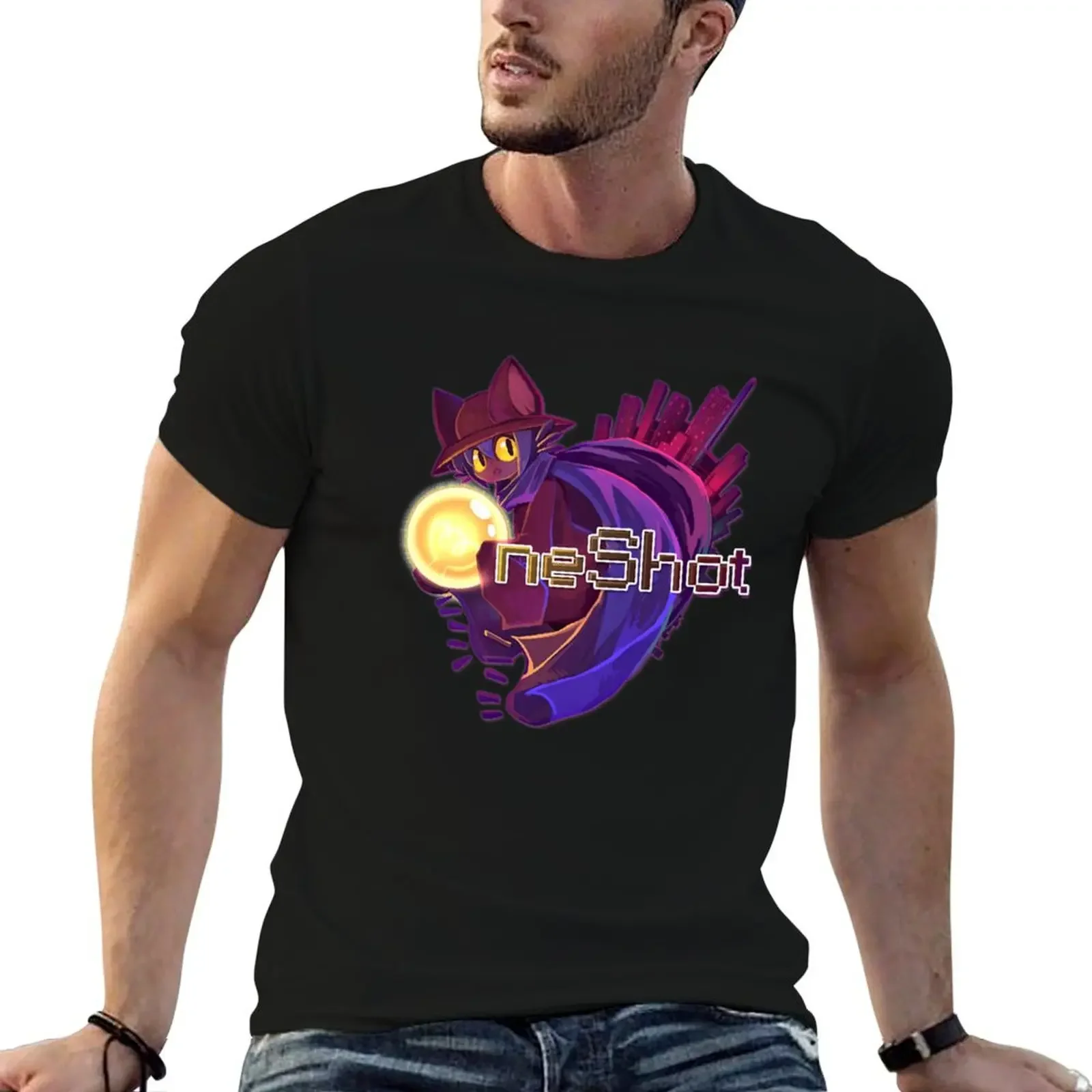 oneshot T-Shirt sublime anime man t shirt cotton graphic tees T-shirts for men cotton