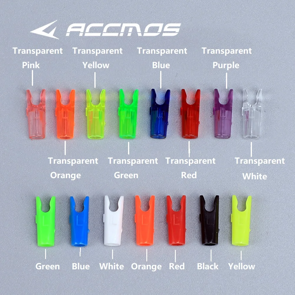 

60pcs DIY Plastic Arrow Pin Nocks Size L For ID4.2mm ID6.2mm 3.2mm Arrow Shaft Archery Accessory