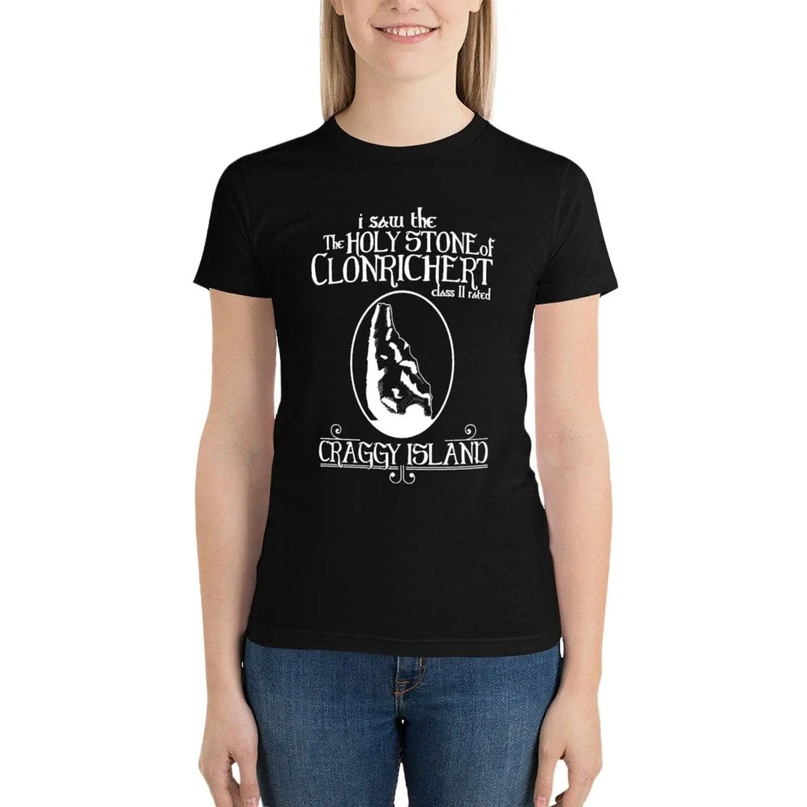 I saw the Holy Stone of Clonrichert T-Shirt shirts graphic tees Aesthetic clothing t shirts for Women graphic