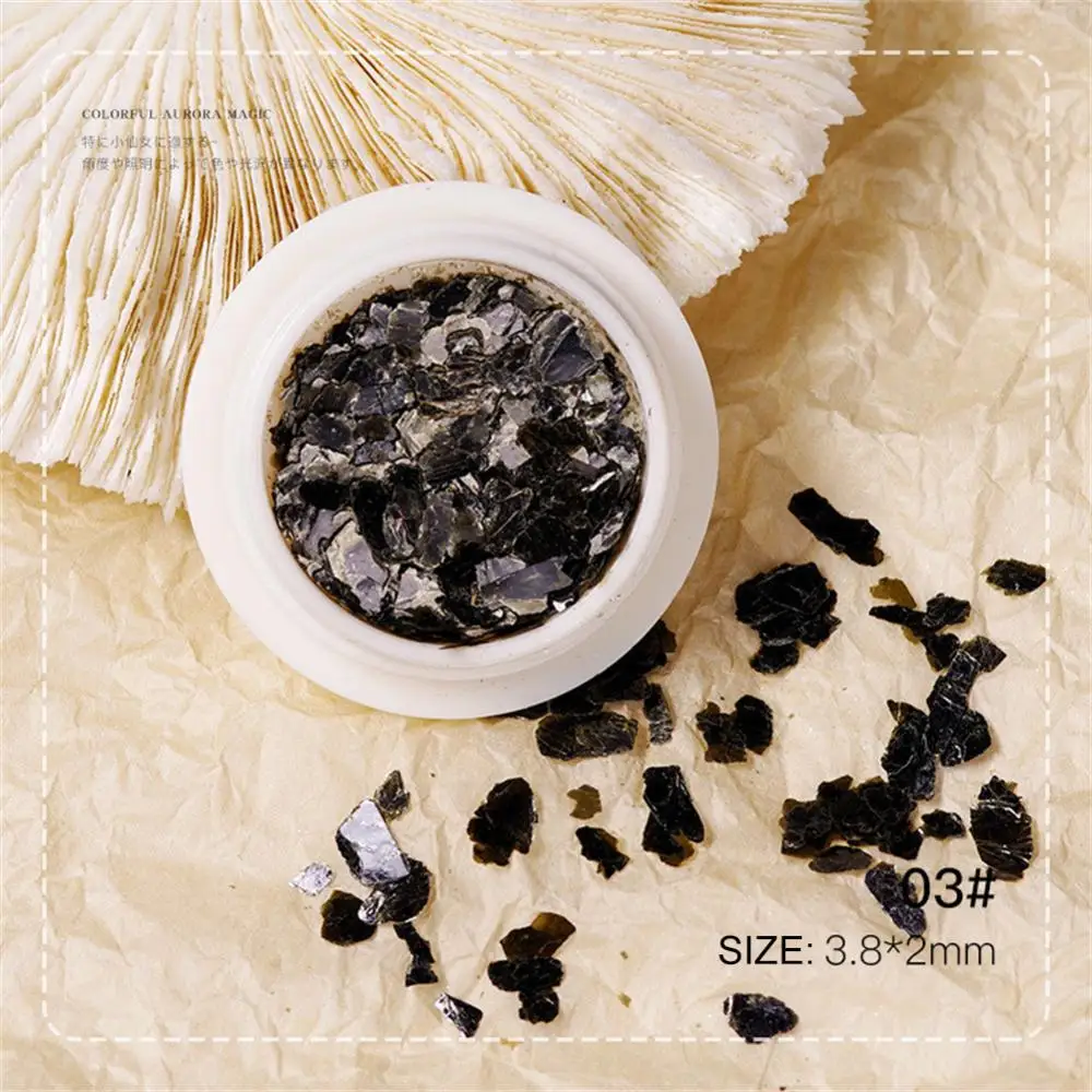 ملصقات رقائق النحاس المتلألئة لفن الأظافر ، غير منتظمة ، فريدة من نوعها ، فريدة من نوعها ، عصرية ، ميكا ، عصرية ، حصرية