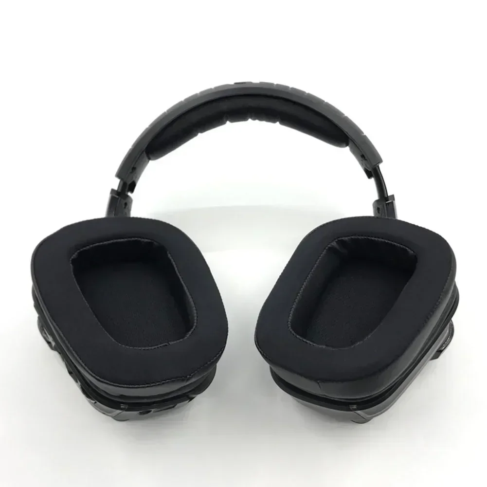 1 paio di cuscinetti auricolari di ricambio in schiuma morbida cuscini per fascia cuscinetti per auricolari copertura in spugna per cuffie Wireless G935 G635 G933 G633