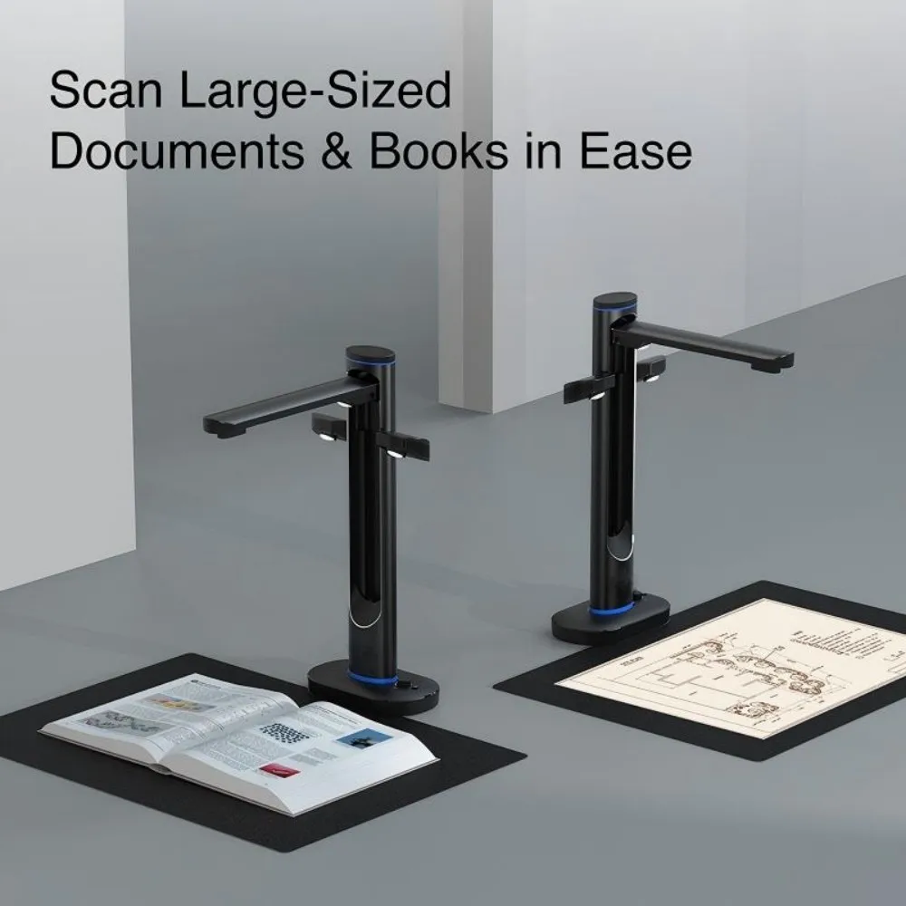 48MP A2 Large Format Newspaper & Document Scanner, High Speed Scanning, USB Interface,   Supply for Library Archive Digitization