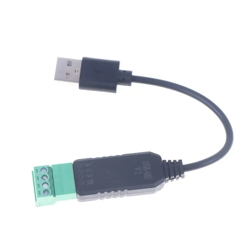 Konwerter USB na RS485 Przemysłowy moduł adaptera szeregowego z układem CH340 z portem DB9 do Modbus RTU, programowania PLC