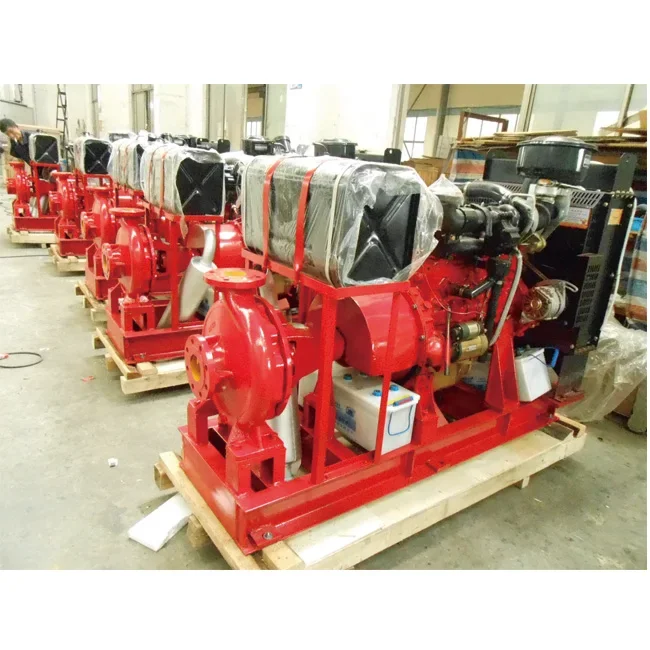 NFPA 20 Standard Fire System Pump Horizontal Engine Split Case Fire Fighting Pump