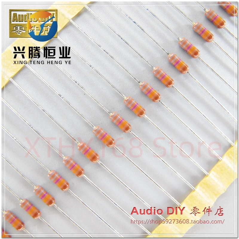 10pcs/lot VISHAY DALE CCF55 series 887K/0.25W-0.5W 1% Axial metal Film color ring resistor