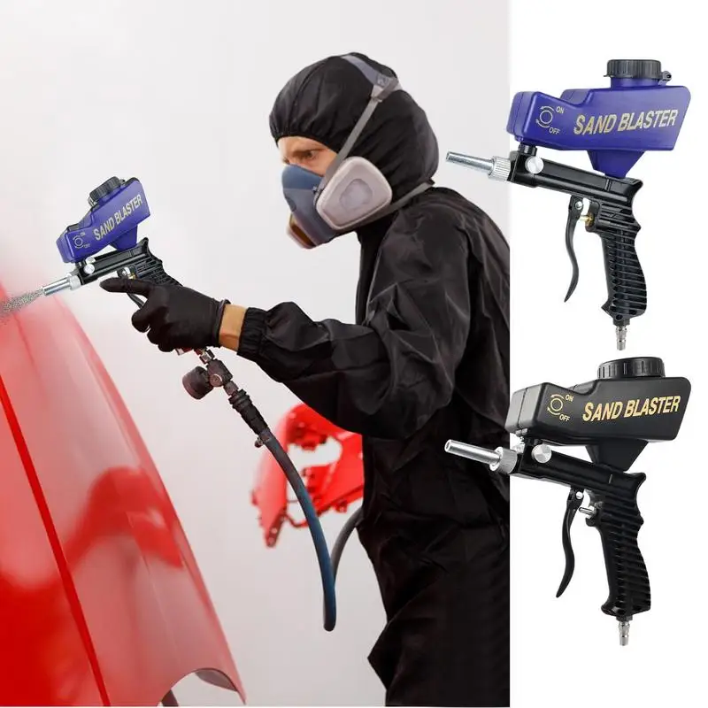 

Sandblasting Machine Kit Portable Sand Blasting Machine Handheld Sandblasting Equipment Rust Remover For Metal Paint Restoration