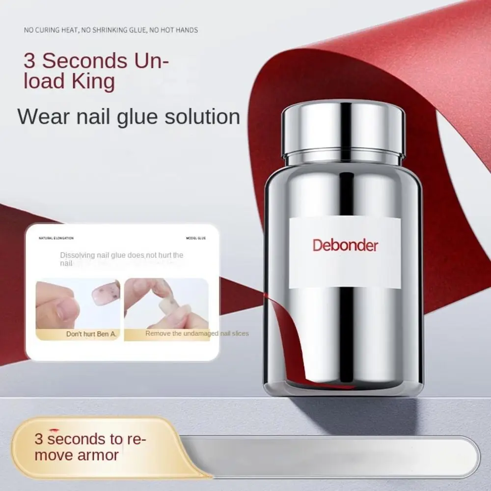 Nieuwe 80 ml Nagels Lijm Remover Press-on Spons nagellak remover Herbruikbare Verwijderen Nagel benodigdheden gereedschap Press-on nagels