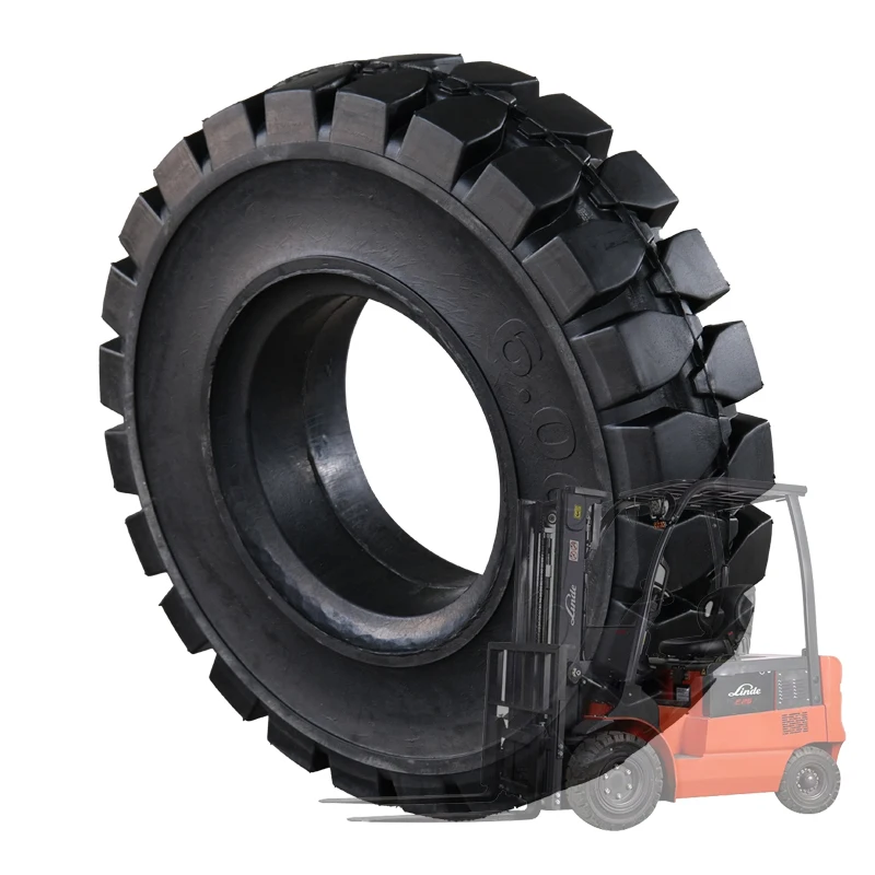 Factory Direct H Series 600-9 Black Solid Radial Tire Sweeper Silent Steering Wheel Replacement/Repair Brand New Condition