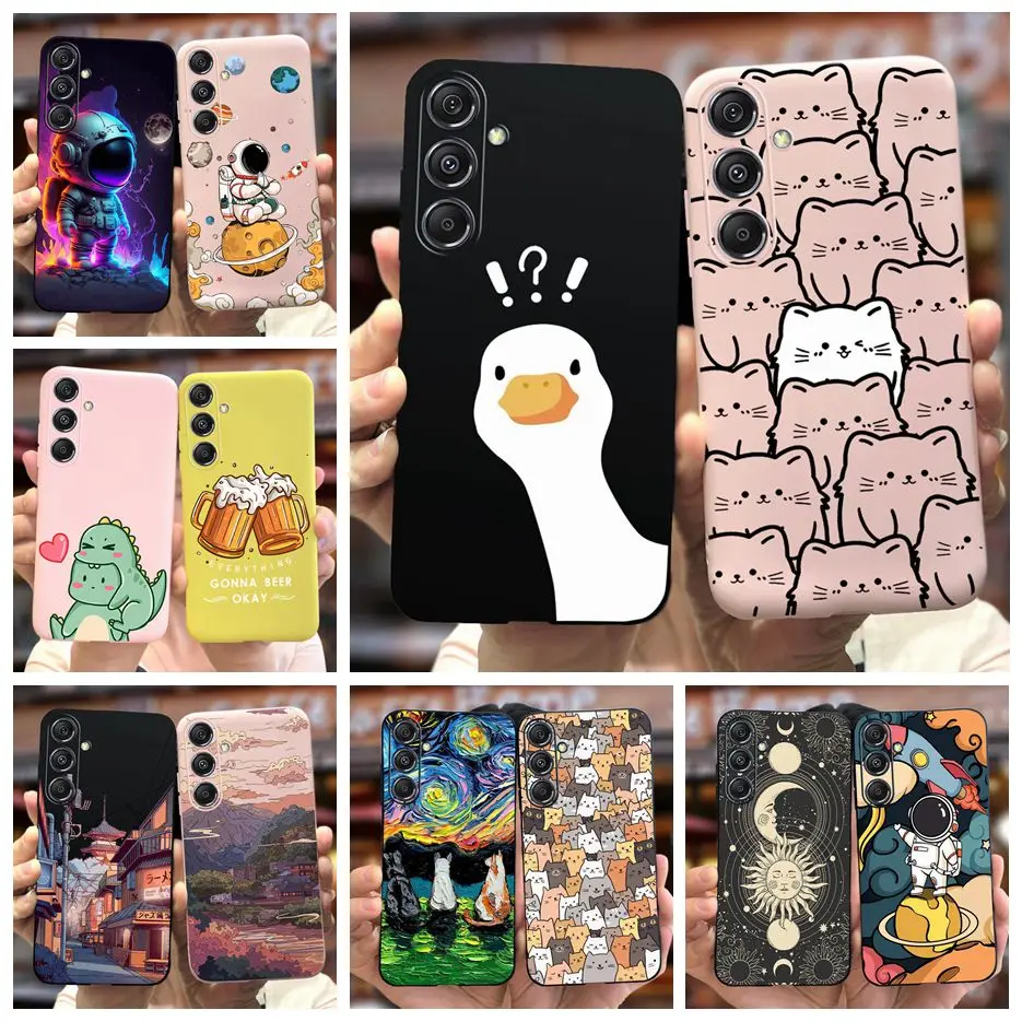 For Samsung Galaxy M34 5G Case SM-M346B Cute Fashion Painted Cover Soft Silicone Phone Case For Samsung M34 M 34 5G Fundas Coque