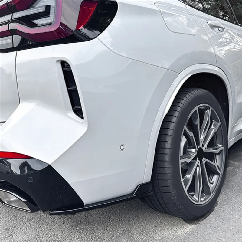 

Well Car Rear Bumper Lip Diffuser Splitter Winglet Apron Spoiler Parts For BMW 3 Series X3 G01 LCI M Sport 2022+ Bright Black