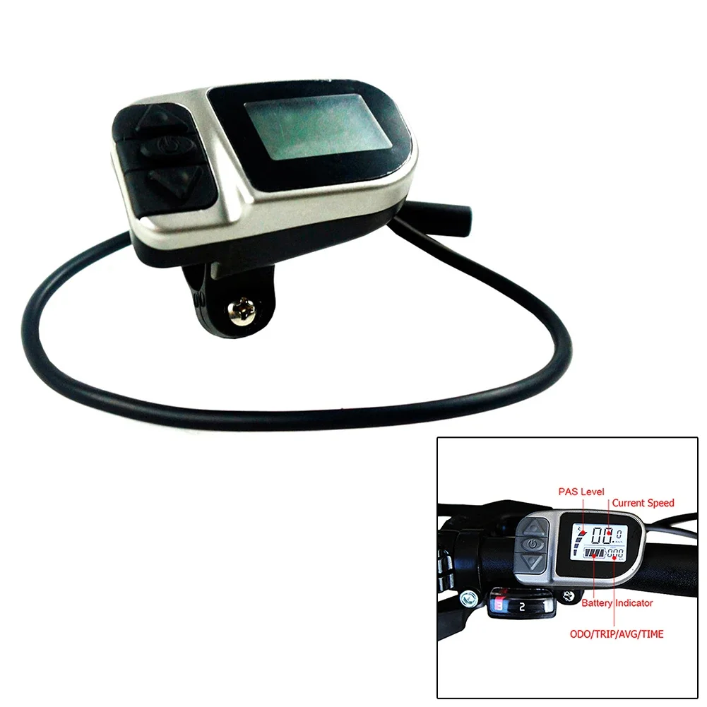 Monitor VLCD6 LCD Display Black Silver Speed Display 4-level Assist Battery Indicator Electric Bike Accessories