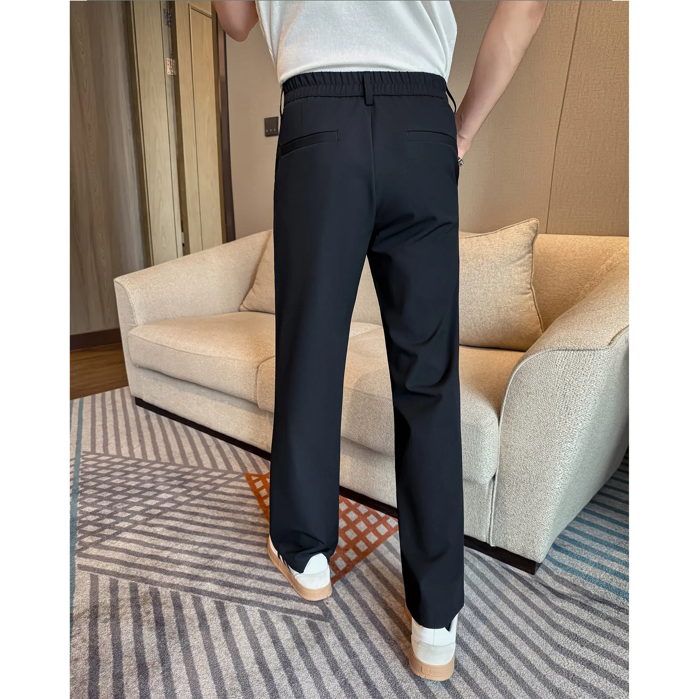 Men's Elastic Waist Trousers S - Street Fashion Urban review and price