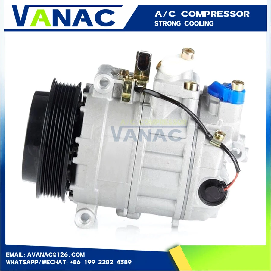 7SEU17C AC Compressor For For Porsche BOXSTER CAYMAN 911 95812601700 9A112601102 9A112601104 9A112601105 4471500080 447150-0080