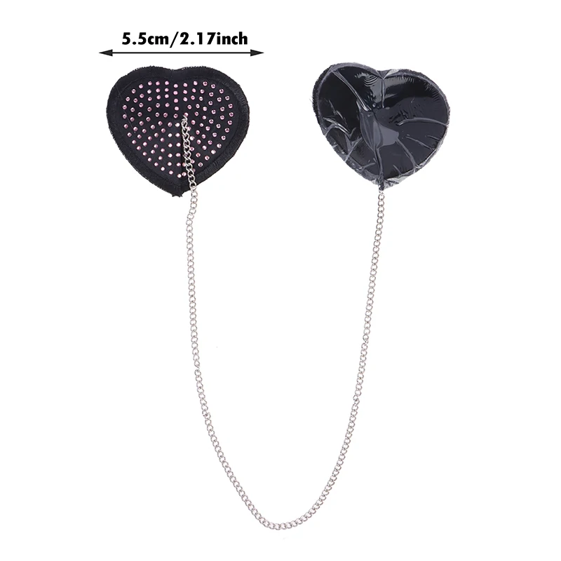 Women\'s Sexy Chain Linked Nipple Cover Reusable Breast Pasties Nipple Covers Stickers Underwear Accessories Adult Chest Sticker