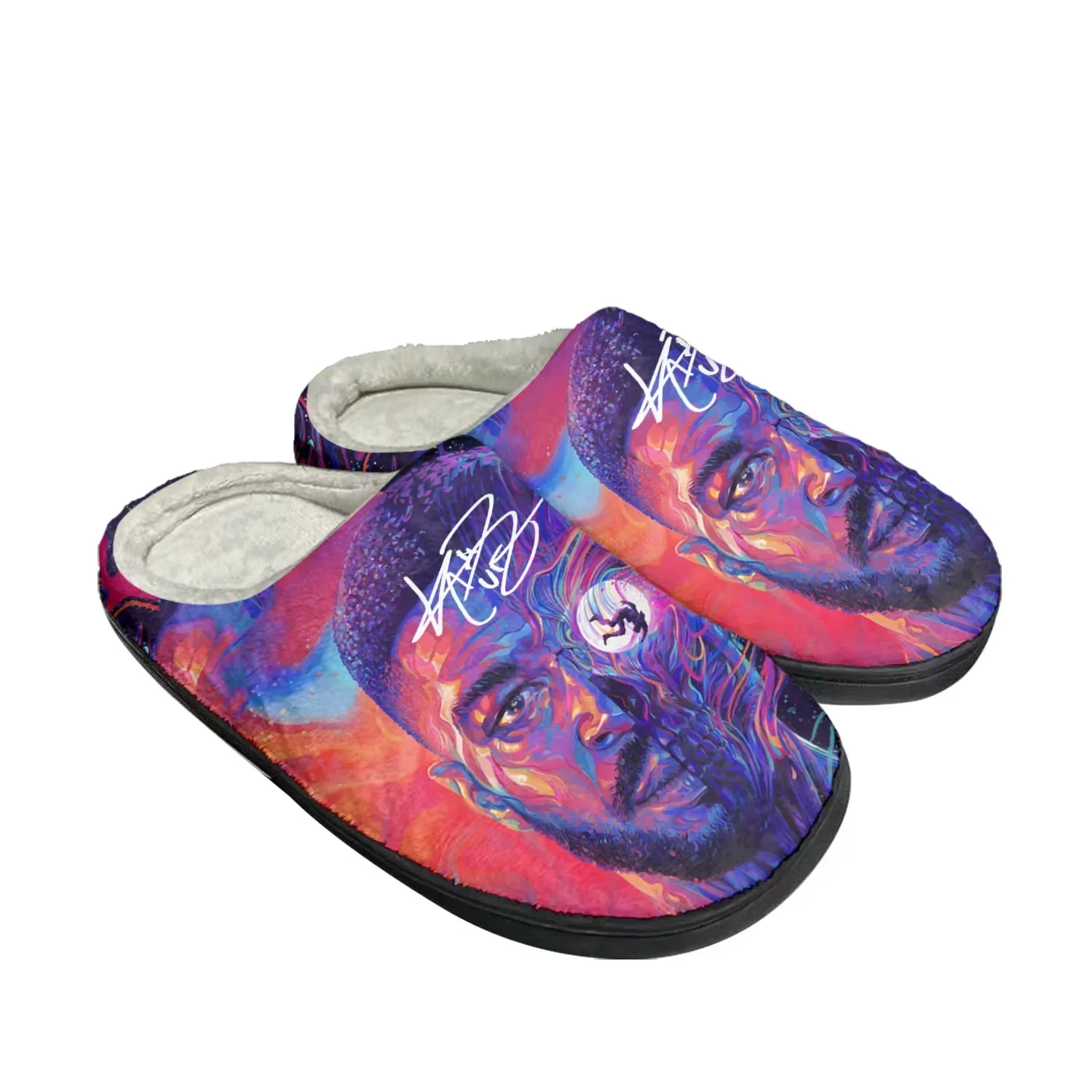 

Kid Rapper Cudi Fashion Home Cotton Custom Slippers Mens Womens Sandals Plush Bedroom Casual Keep Warm Shoe Thermal Slipper