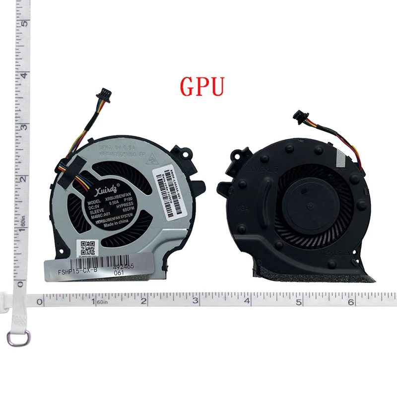 New Laptop cpu cooling fan For HP Pac Gaming 4 Green blade Pavilion 15-CX 15-cx0060TX TPN-C133 CX0598 CX0040NR CX0071NR CX0999