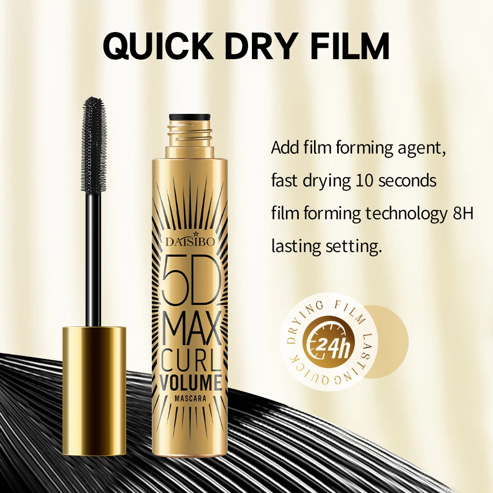 DAISIBO Eye Makeup Mascara 5D Waterproof Thick Lengthening Curling Long Mascara, Makeup Accessories