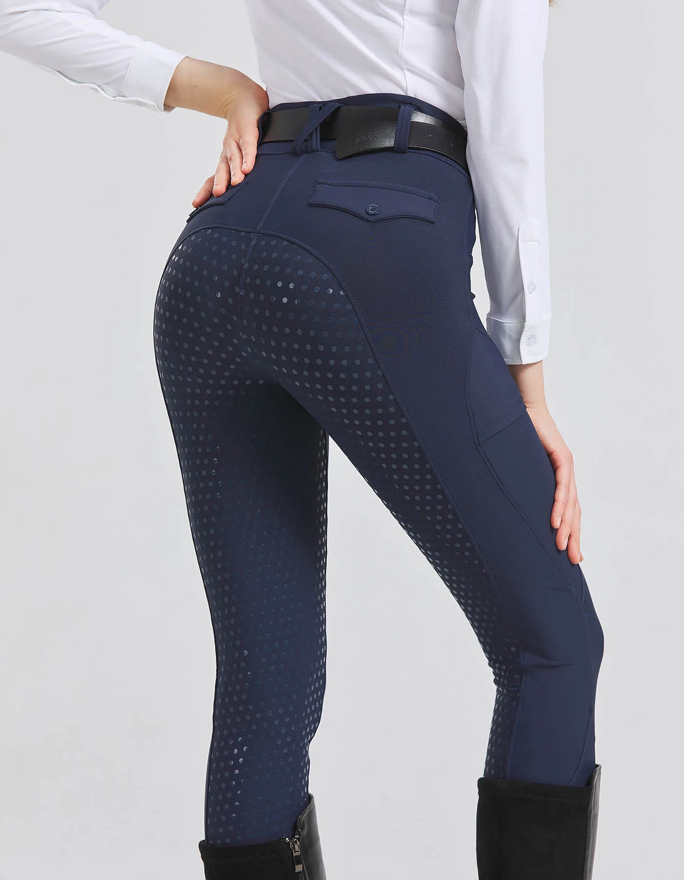 Professionelle Reithose mit Vollsilikon, schnelltrocknend, elastisch, eng anliegend, rutschfest, dick und strapazierfähig – Detail 15