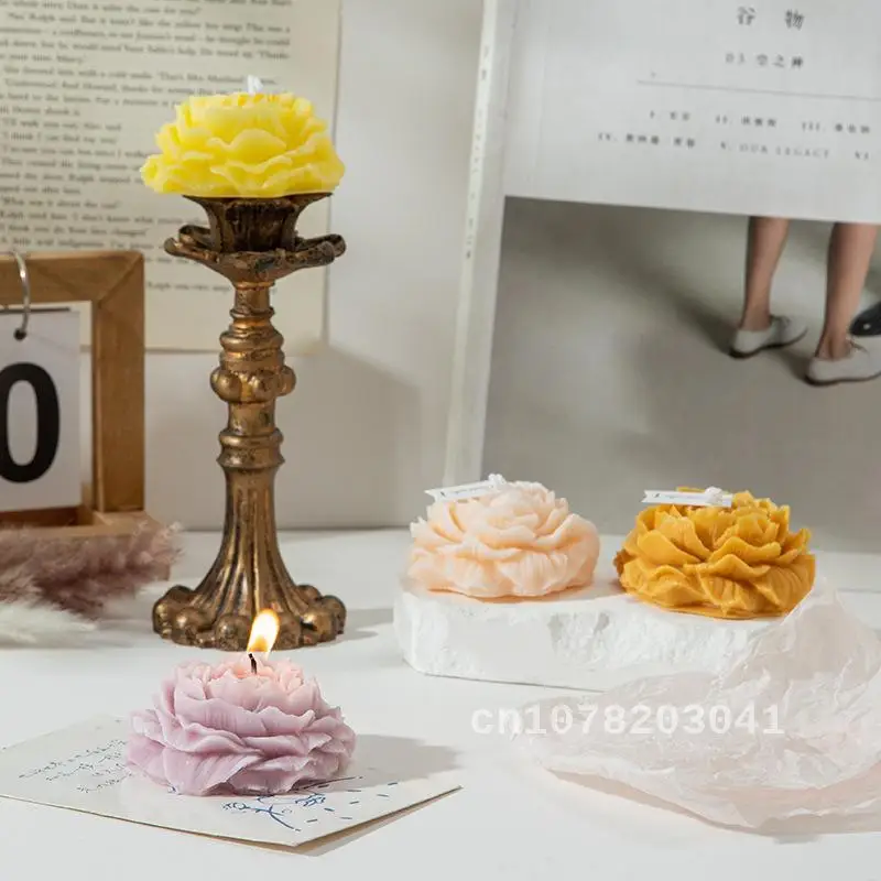 

Peony Flower fragrance candle handmade peony candle hand gift Flower Candle ins style candle wedding gift