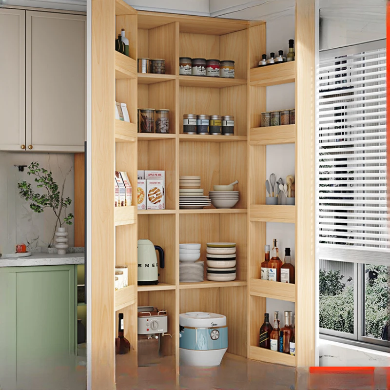 

Dinner side, kitchen cabinet, solid wood cabinet, storage cabinet, modern and simple household high side