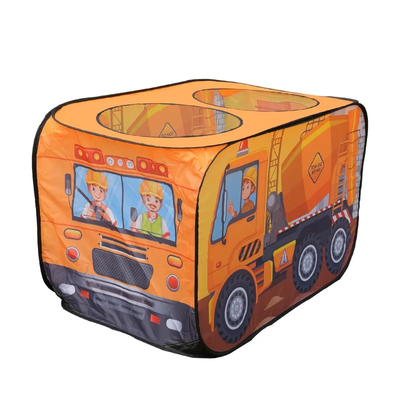 Kids Police Car Play Tent with Ball Pit Foldable Durable Polyester Steel Frame for Boys Girls Toy Gift Children Adventure Fun