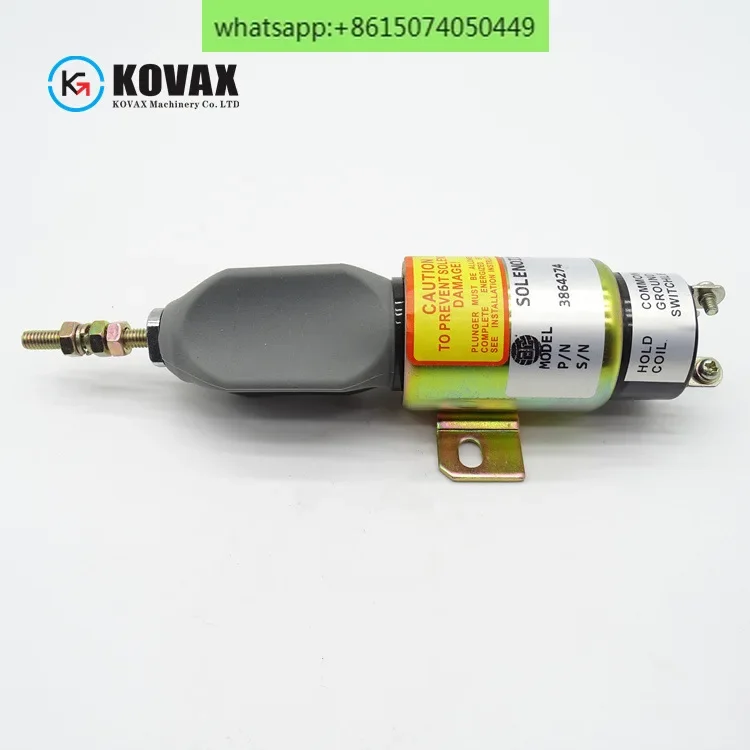 3864274 Engine flameout solenoid valve R225-7 LG920D S6K mechanical equipment, flameout switch