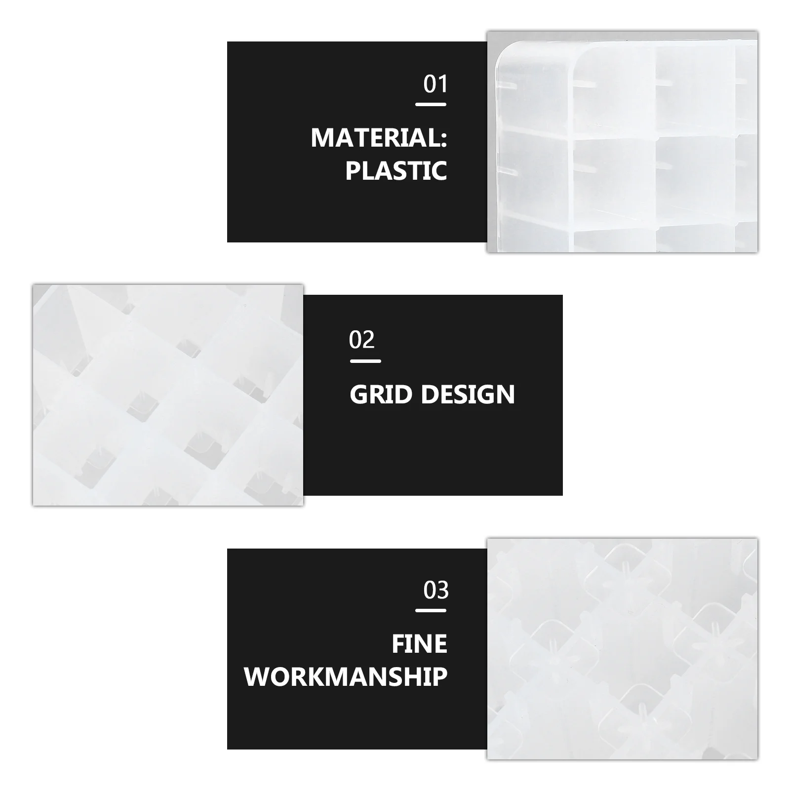 

4Pcs Pen Storage Box Plastic Mark Pen Holder Desktop Organizer Stationery Accessories Tidy and Lightweight Pencil Container