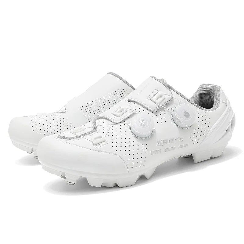 2025 أحذية ركوب الدراجات الجبلية للرجال المربط عدم الانزلاق الترابية ركوب الدراجات الجبلية أحذية النساء شقة سباق سرعة الطريق دراجة أحذية رياضية